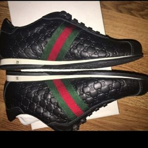 Gucci gg leather sneakers
